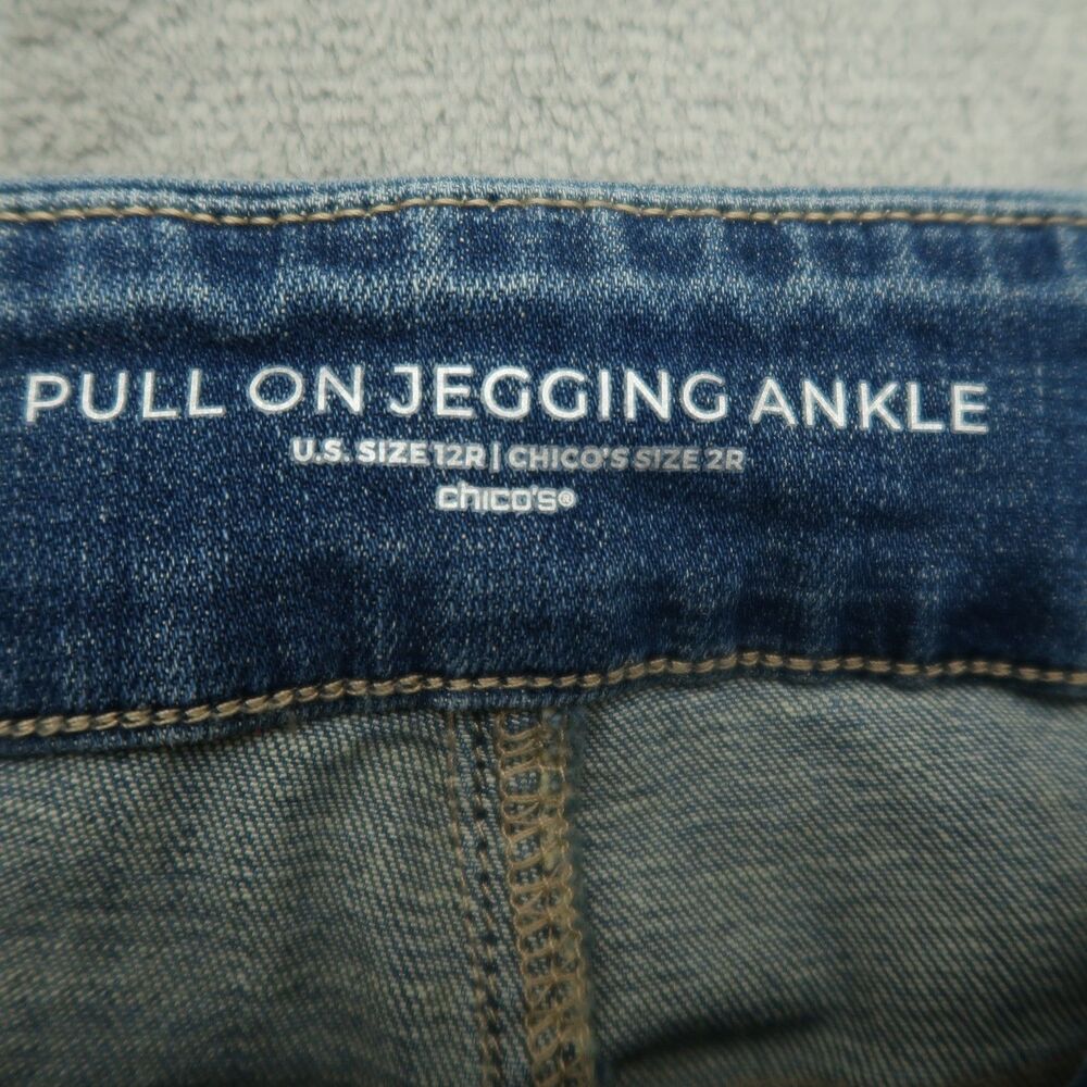 Chico's Pull On Jeans Women's Size 2R US-12R High-Rise Jegging Ankle 26" Inseam - Picture 9 of 15